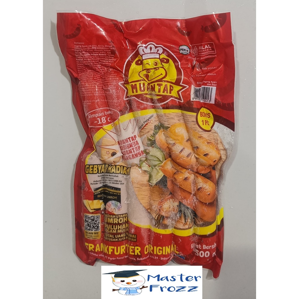 

Mantap Sosis Sapi Bakar Isi 11pcs 500gr