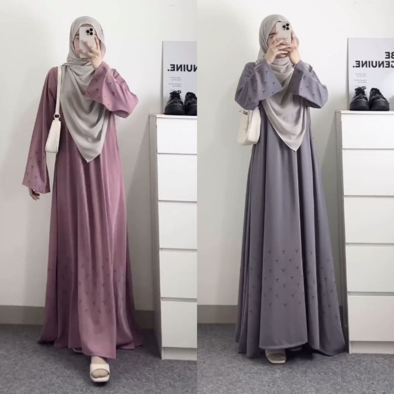 READY ABAYA ZAFIRA dan ZAHIRA by baabud.collection abaya cantik abaya simple abaya muslimah gamis re