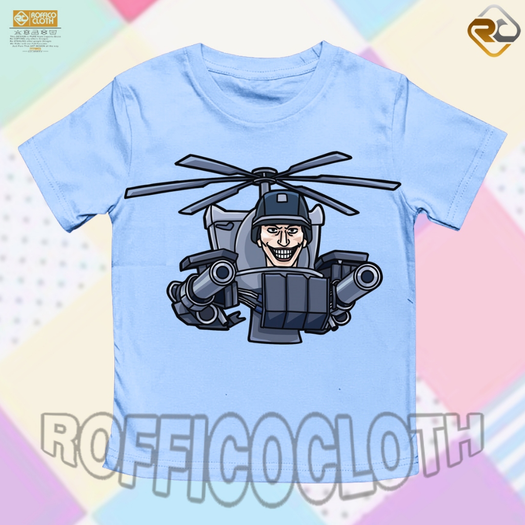 BAJU ANAK KAOS ANAK DUPLEX LASER SKIBIDI TOILET | Skibidi Toilet 77 - ROFFICO CLOTH