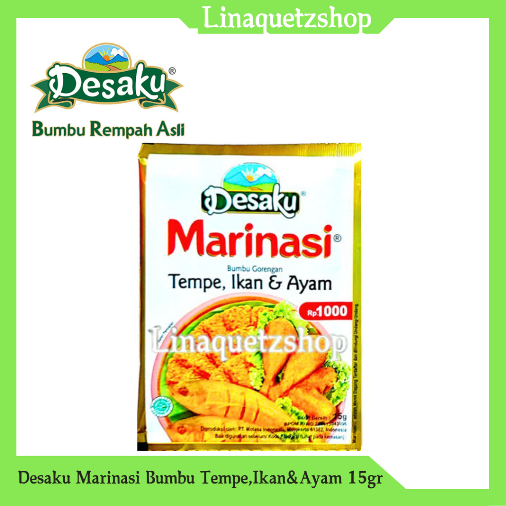 

DESAKU Marinasi Bumbu Gorengan Tempe, Ikan & Ayam 15gr (1 Pcs)