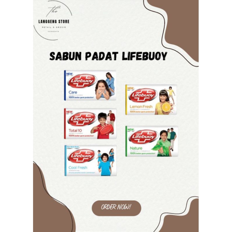Sabun Lifebuoy 75 gram All varian sabun batang lifebuoy