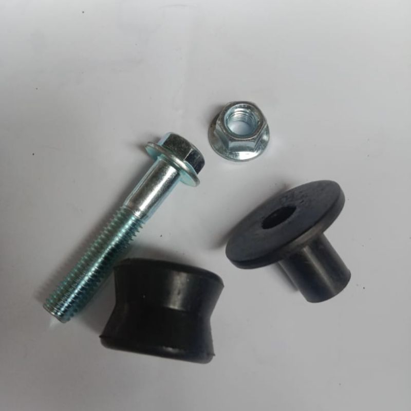 Baut Set Karet + Bosh Rubber Bracket Gantungan Knalpot Yamaha Mio Lama Sprty Smile Garnis Soul Karet