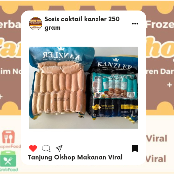 

Sosis coktail kanzler 250 gram
