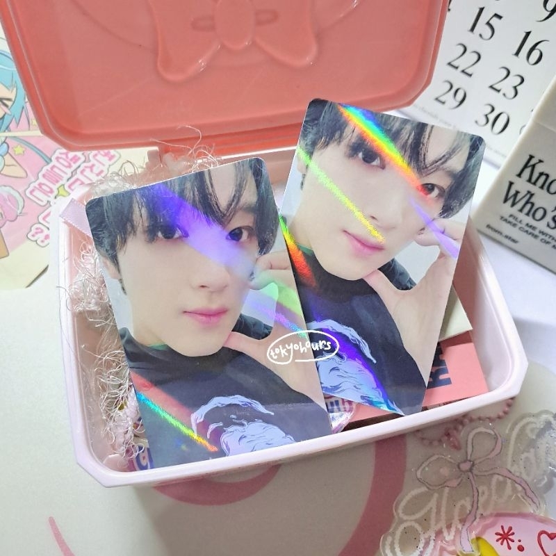 photocard nct dream haechan istj kmstation 1.0 ver 2 face to face fansign