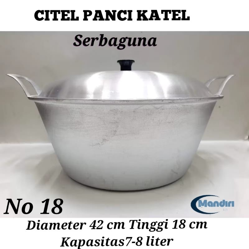 CITEL no. 16 Panci Katel Tutup Jumbo garut tradisional serbaguna