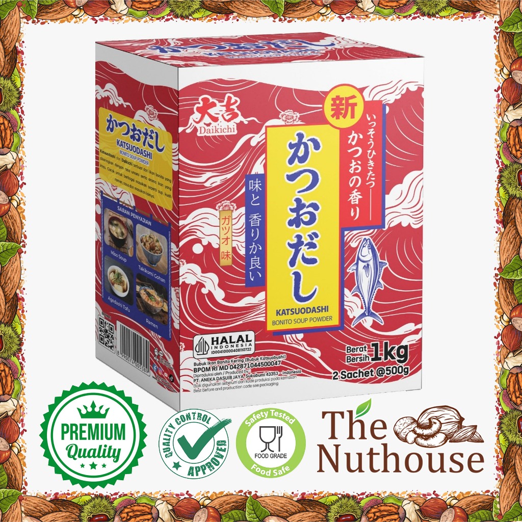 

1KG DAIKICHI KATSUODASHI MERAH / BONITO SOUP POWDER / BUBUK KALDU IKAN BONITO KERING / BUBUK KATSUOBUSHI / IKAN CAKALANG [HALAL]
