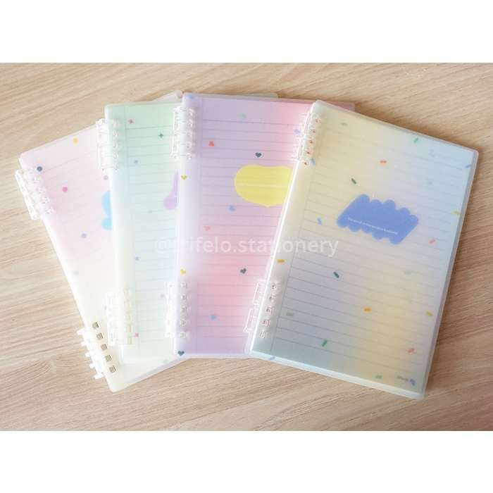

Notebook Binder Spiral A5 Wengu 8 Ring Motif Abstract (HC-046) Bisa direfill