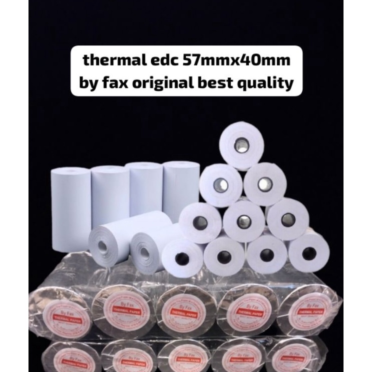 

Banyak Promo Kertas kasir thermal edc bluetooth 58x4 paket 1 Roll