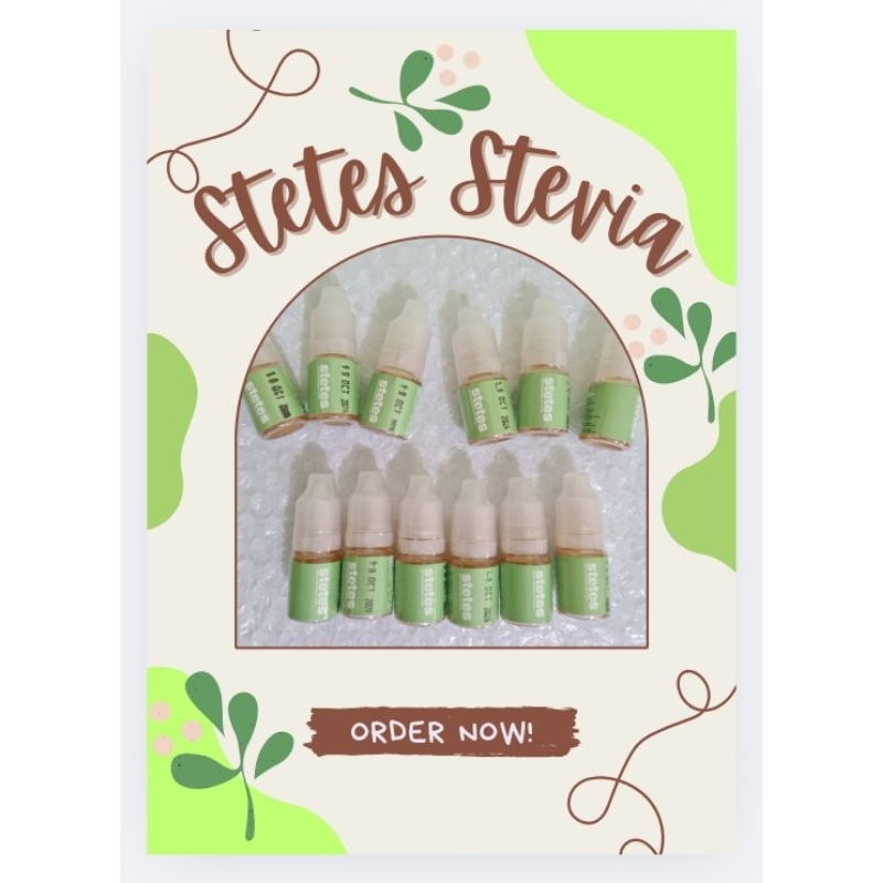 

(BALI) READY STOCK SIAP KIRIM! STETES STEVIA NATURAL SWEETNERS kemasan 5ml Pemanis organik pemanis alami dari daun stevia pemanis stevia alami 0 kalori (kemasan praktis) - Dari Bhoomi