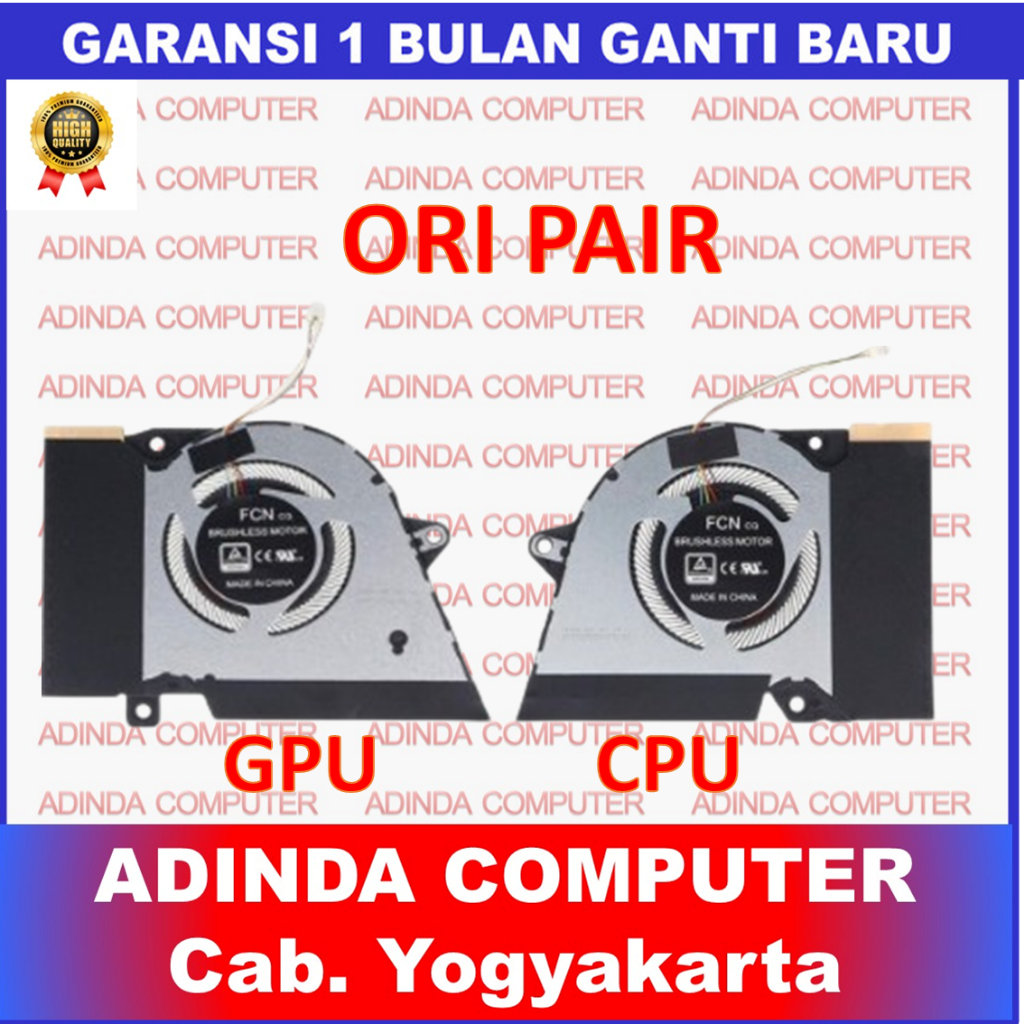 Fan Asus ROG Zephyrus G14 GA401 GA401Q GA401QC PAIR ORI - CPU