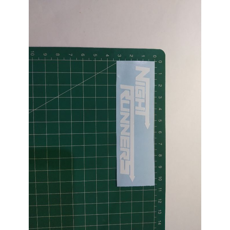 

sticker cutting night runners