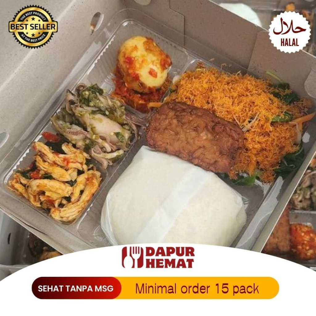 

Dapur Hemat - Paket Nasi Box Ayam Suwir Kemangi Halal Sehat Tanpa MSG/Enak/Higenis/Favorit Acara