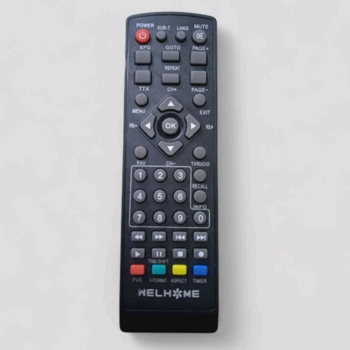 WELHOME REMOT STB TV DIGITAL TANPA SETTING