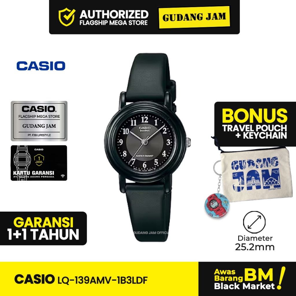 Jam Tangan Casio LQ-139AMV-1B3LDF LQ-139AMV LQ-139 LQ139AMV LQ 139AMV **