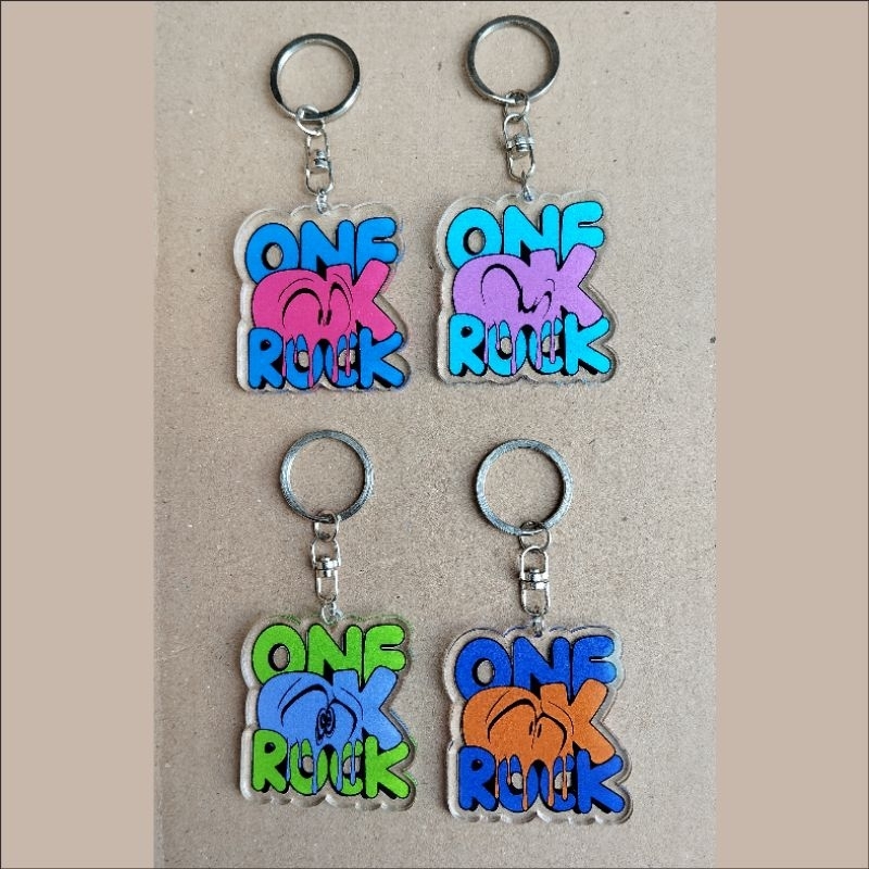 Keychain Acrylic ONE OK ROCK, Gantungan Kunci Akrilik ONE OK ROCK