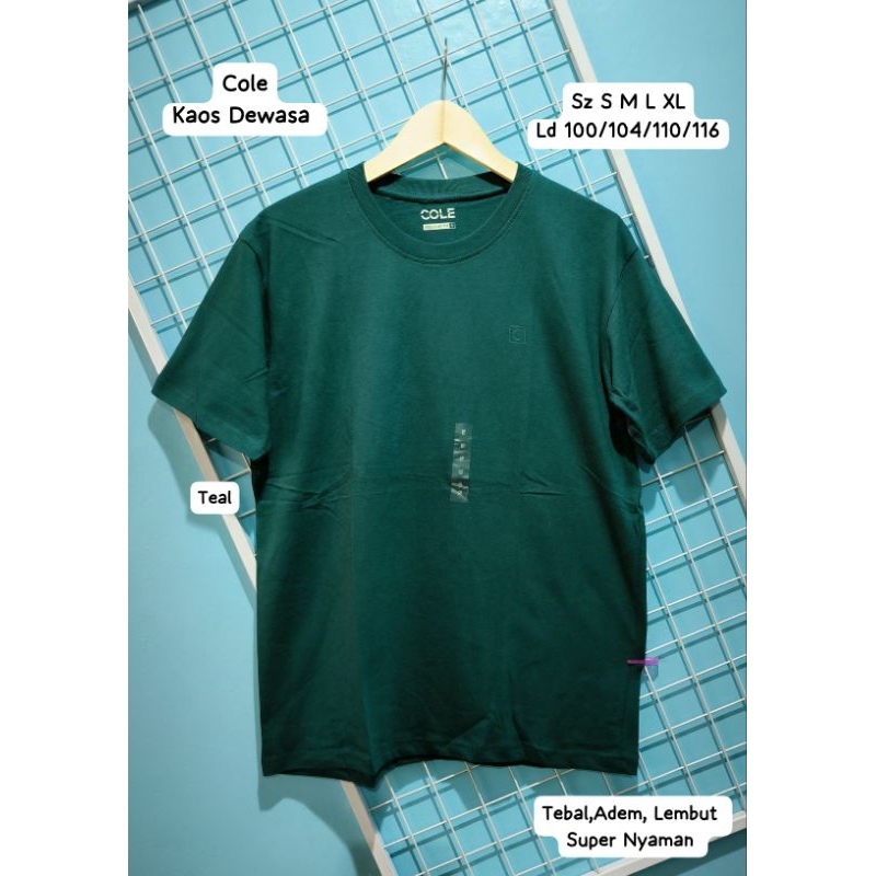 Kaos Pria Dewasa  Super Lembut Super Nyaman Original Brand Cole