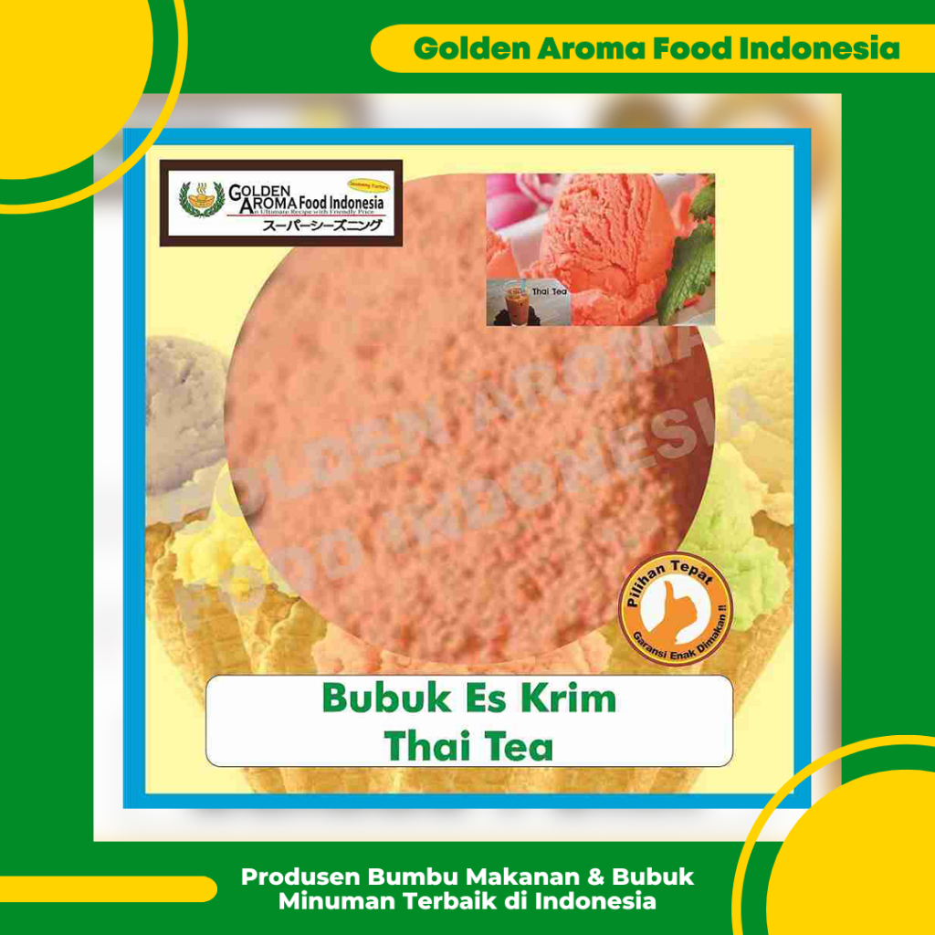 

Bubuk Es Krim Rasa Thai Tea 1 Kg l Serbuk Ice Cream Powder Thaitea 1Kg Eskrim Kiloan Bahan Icecream Instan Premix Soft Hard Gelato Siap Pakai Murah yang Paling Terenak Halal Terlaris Terbaik Boba Kekinian GAFI Jual Intanst Suntik Tempat Terdekat Harga