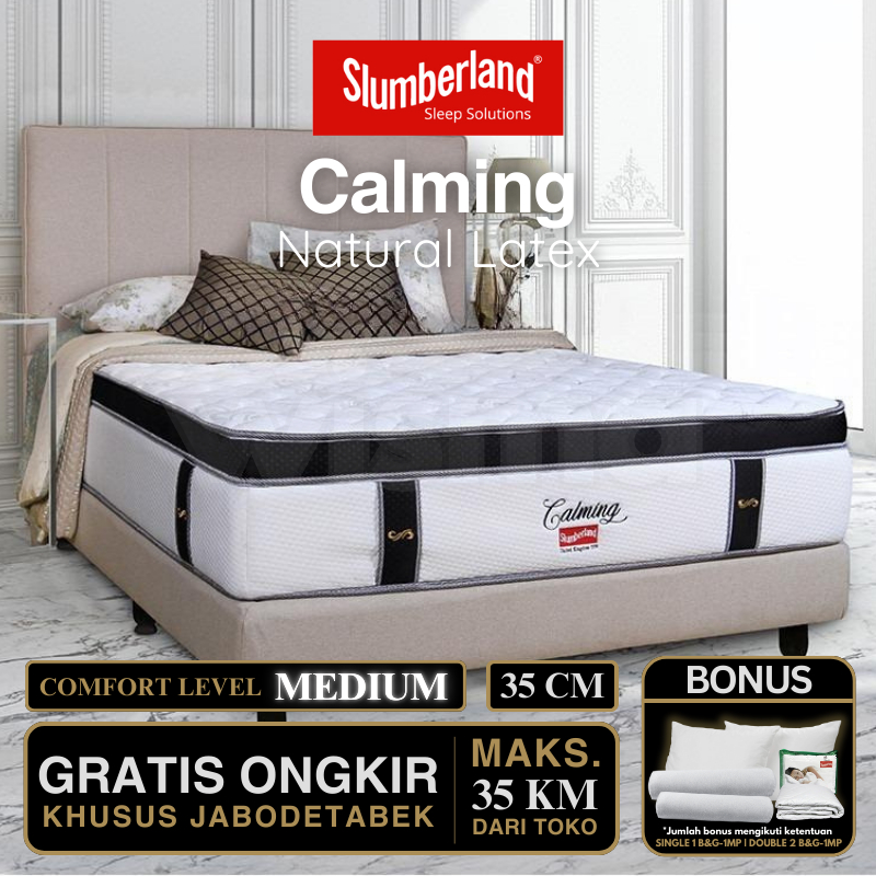 Kasur Springbed Slumberland Calming Natural Latex Plushtop