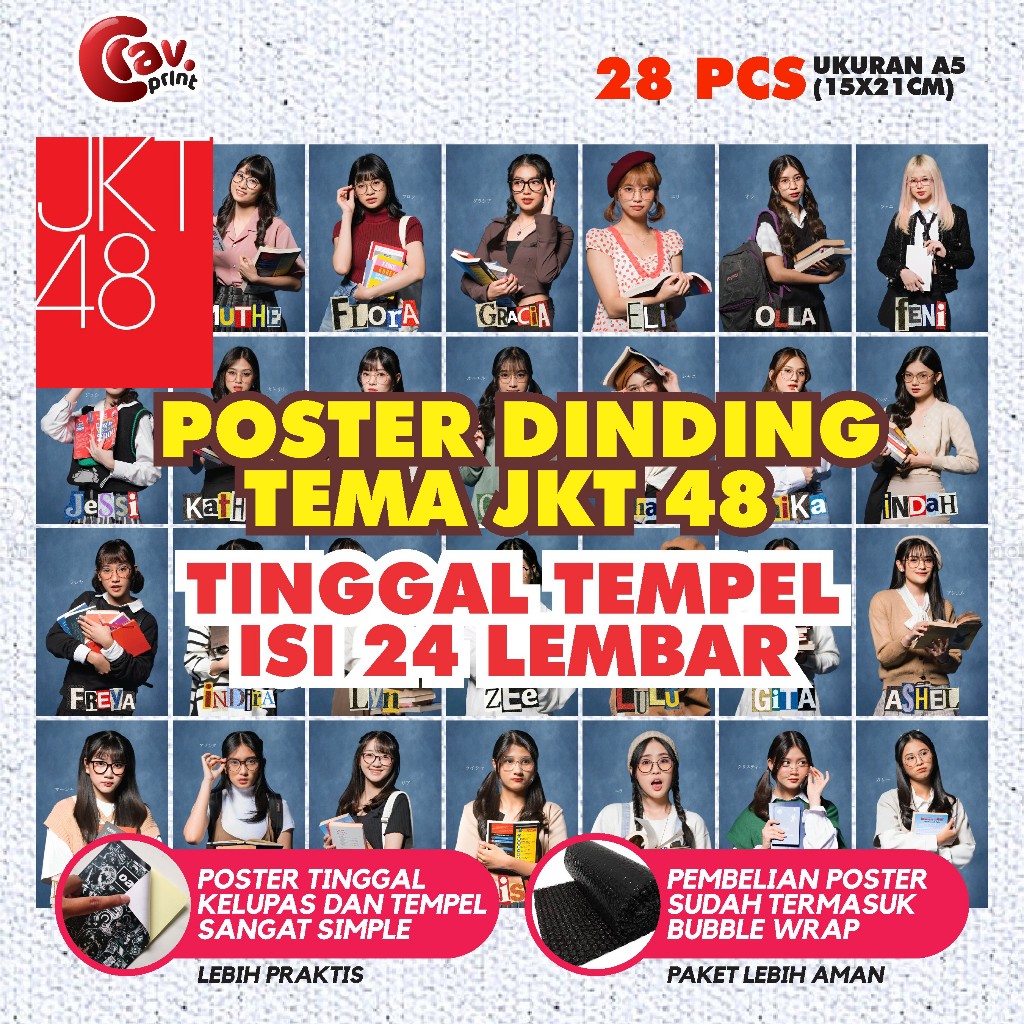 poster sticker JKT 48