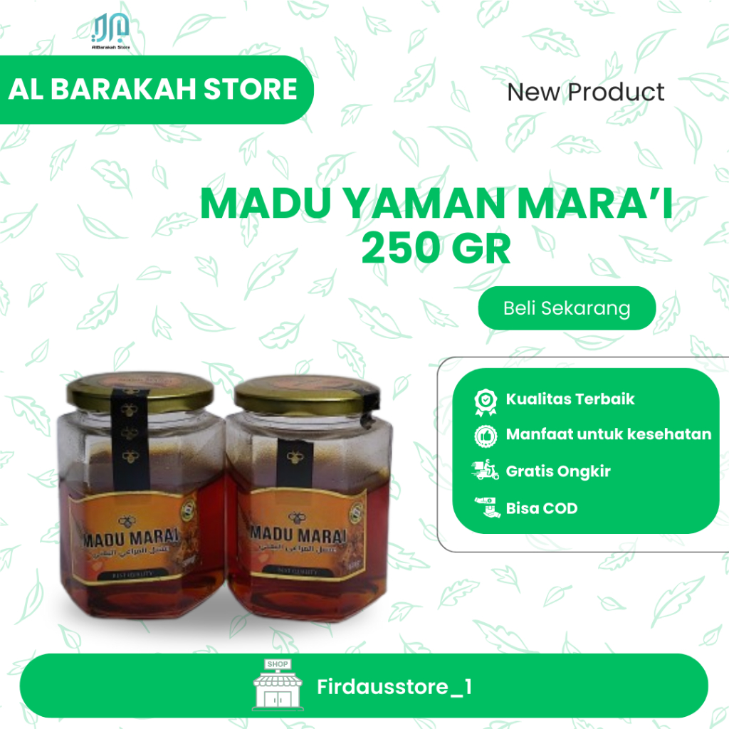 Madu Arab Yaman Mara'i, Madu Marai, Madu Timur Tengah Original Yaman Marai 250 Gr