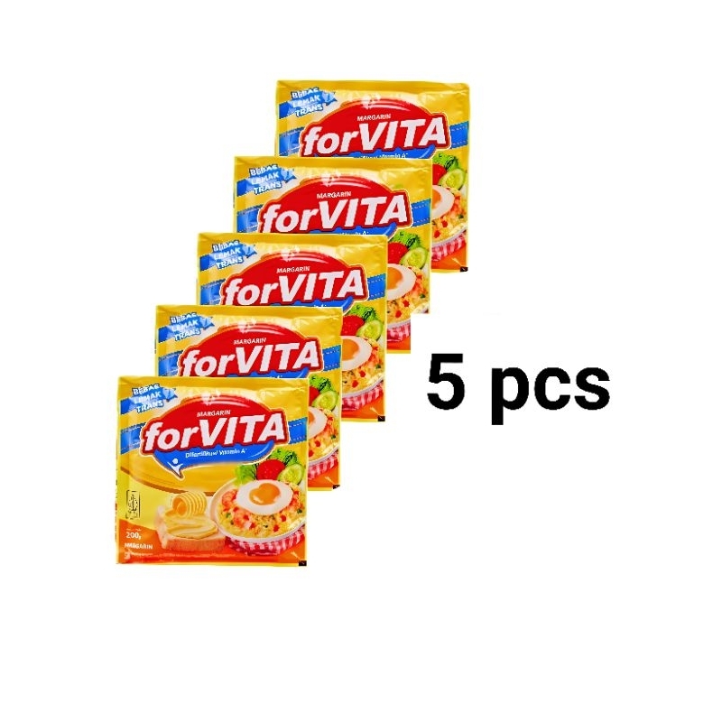 

Forvita Margarine 200 Gram Isi 5 Pcs - Margarin Berkualitas untuk Kue & Masakan