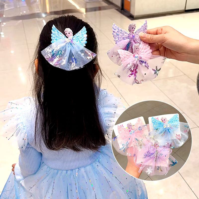 Jepit Rambut Anak Import Model Frozen Elsa