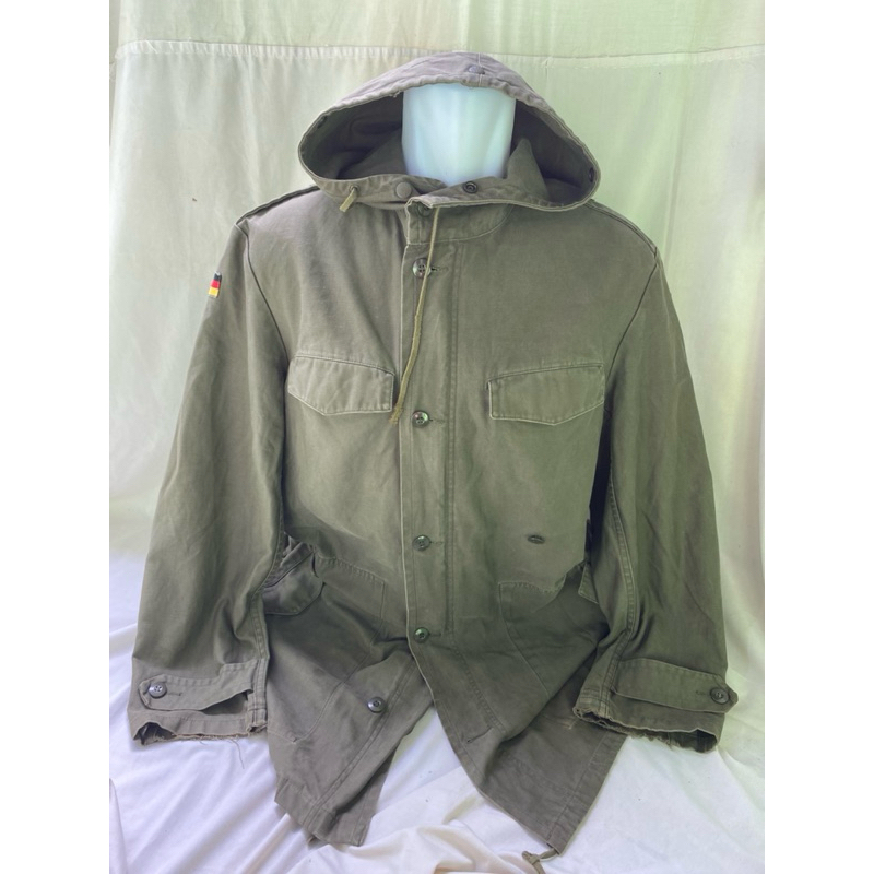 Coat Vintage Parka ECWCS Olive Green Jerman Army (1)