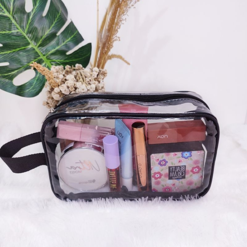 RK Tas Pouch mika pvc transparan