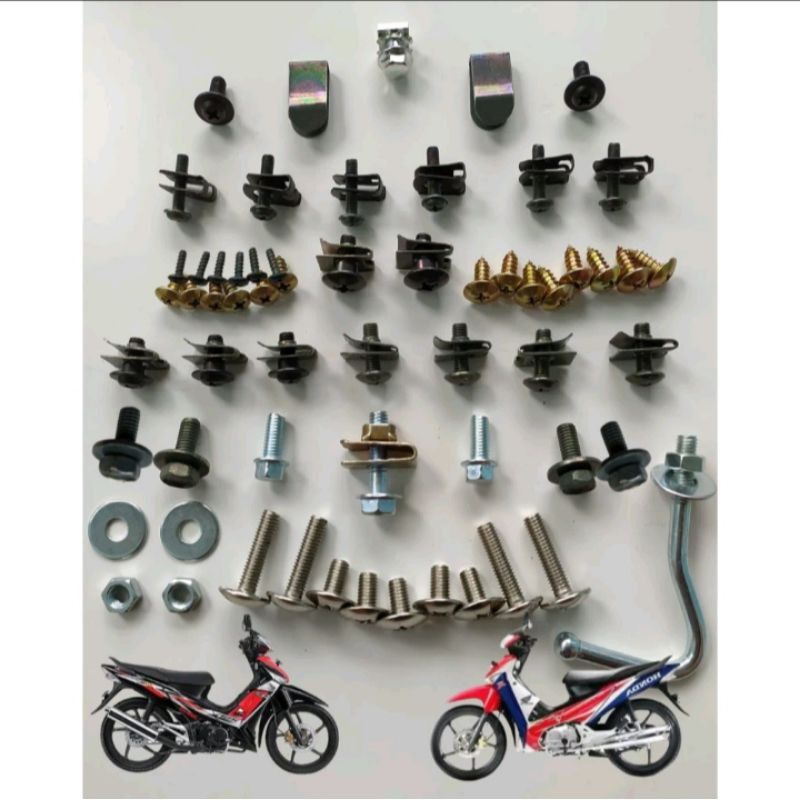 baut full body Supra x 125 lengkap / baut full body Honda Supra x 125