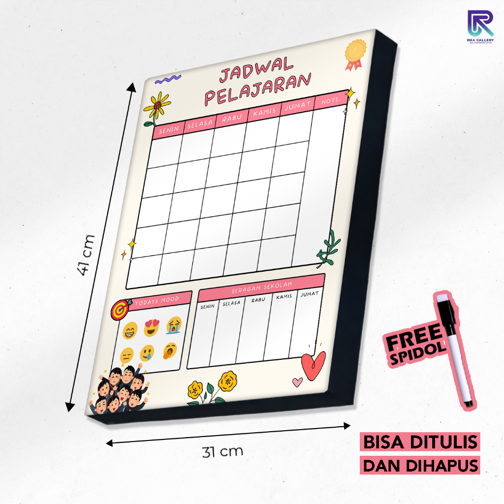 

RHA GALLERY Papan Tulis Kayu Jadwal Pelajaran Jadwal Seragam Ruang Kelas Dan Belajar Sekolah