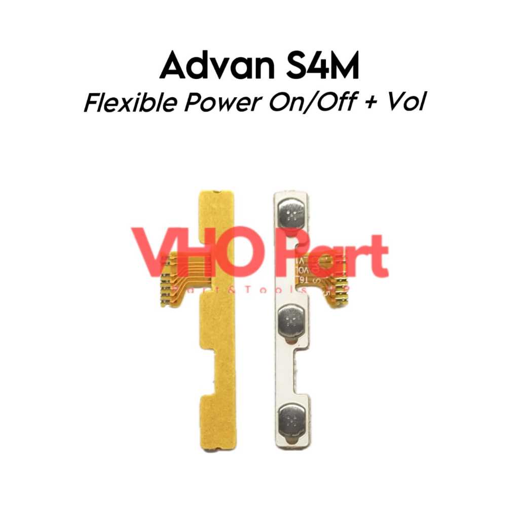Flexible Konektor Connector Volume Power On Off Original Advan S4M