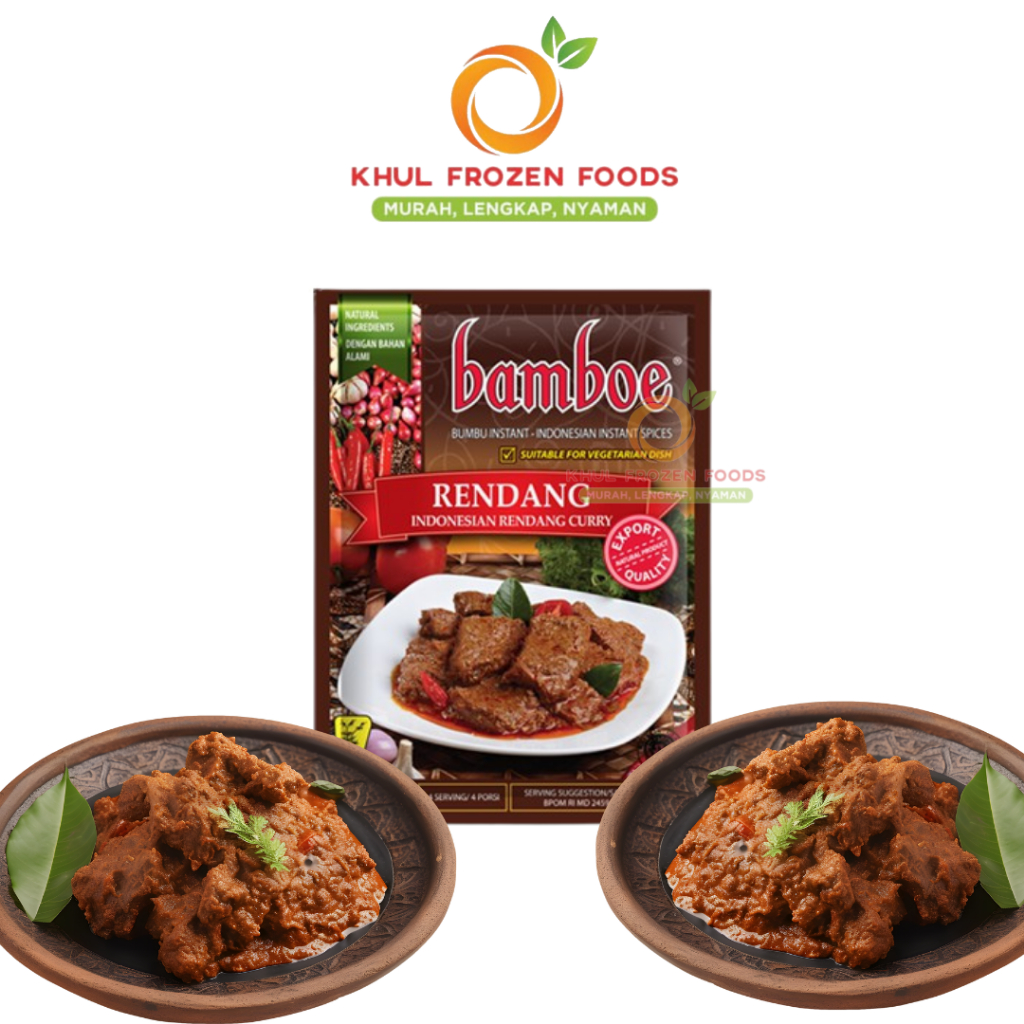 Bamboe Bumbu Rendang 35Gr/ BAMBOE/ Bumbu rendang instan