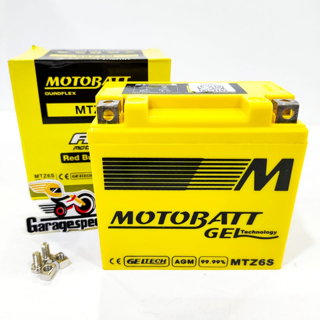 AKI BATERAI MOTOBATT GEL MTZ6S KLX BF DTRACKER CRF VARIO 150 VARIO 125