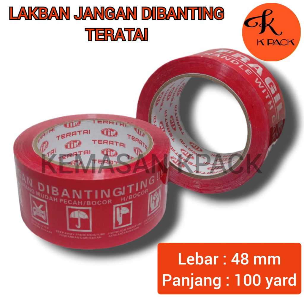 

ISOLASI TERATAI JANGAN DIBANTING 2" INCH