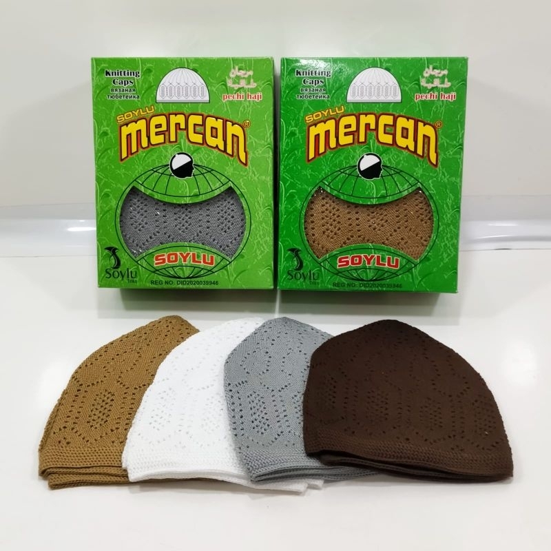 Peci Haji Peci Rajut Dewasa Peci Mercan