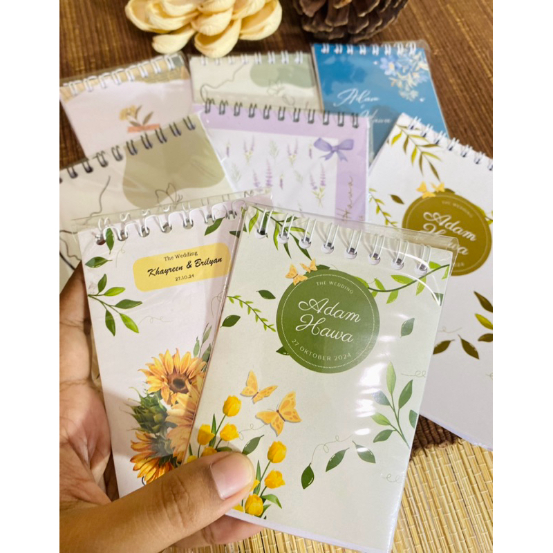 Souvenir Pernikahan Notebook Custom A7