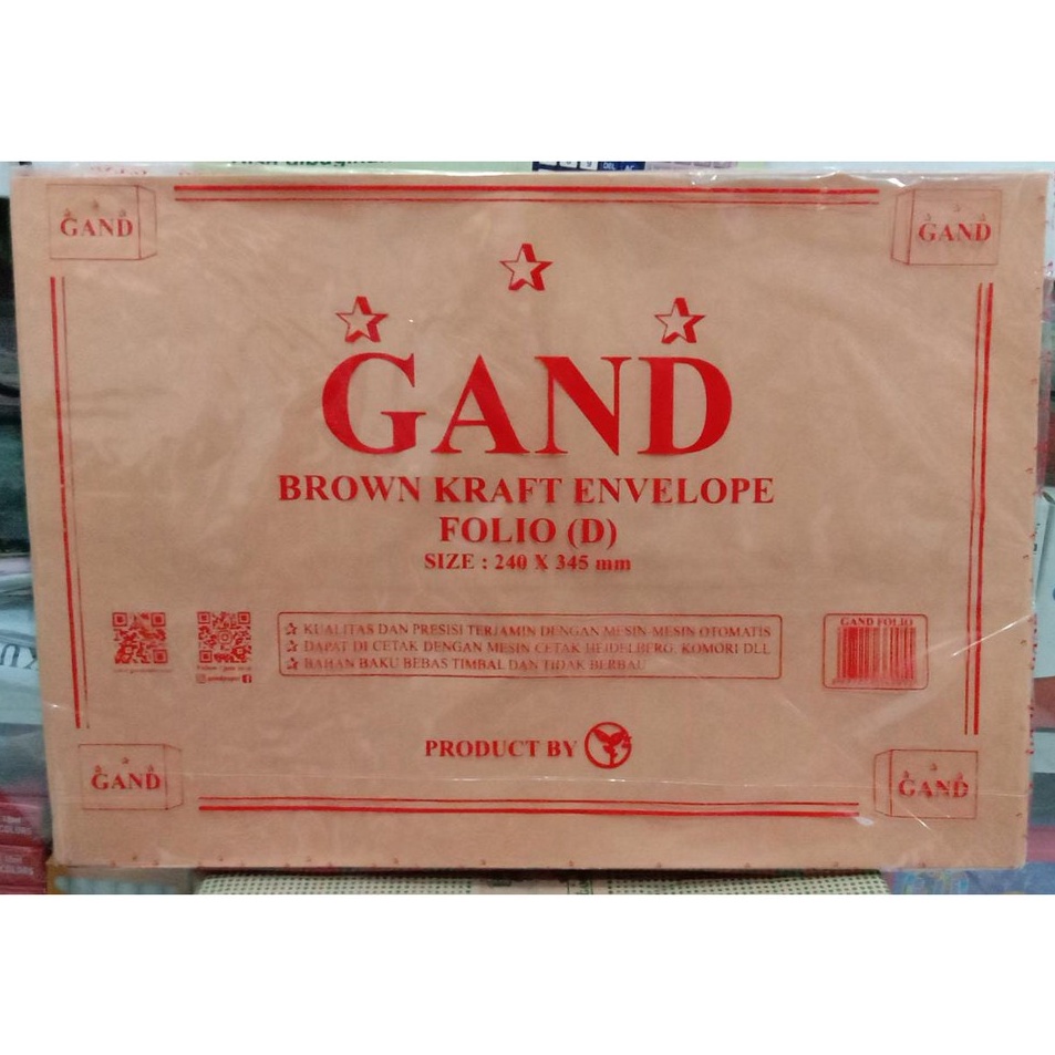 

KODE EPKCY Amplop Coklat Folio SEAL Dan NON SEAL MERK GAND