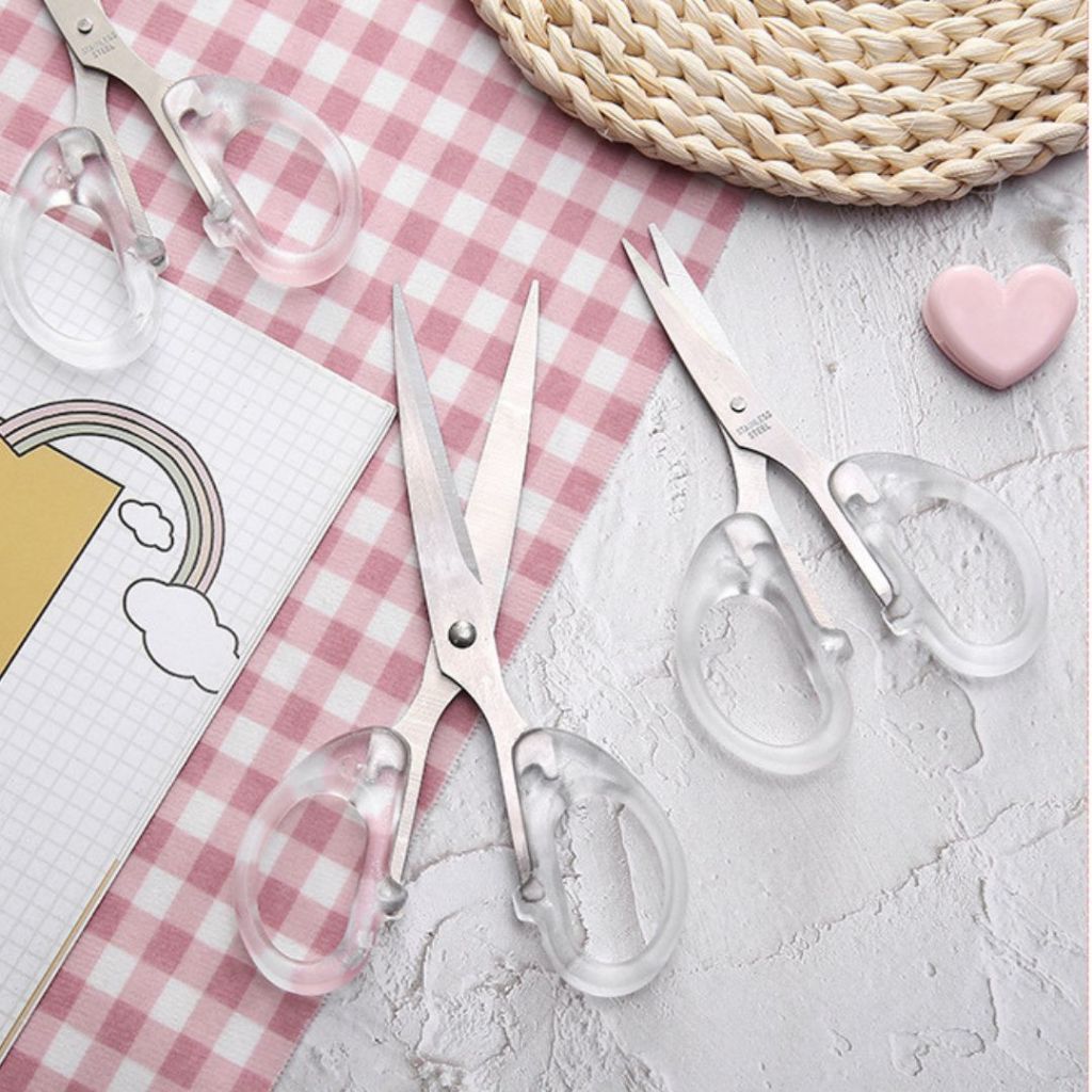 

Gunting Kertas Aesthetic Akrilik Transparan Scissors Scrapbook Use