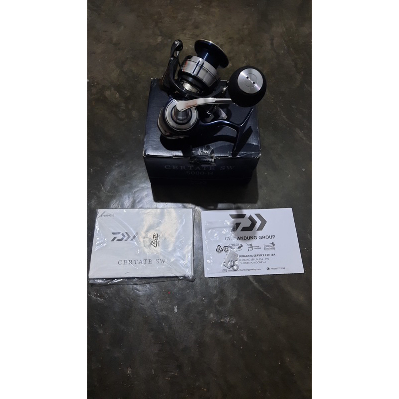 reel daiwa Certate SW 2021 5000H second normal smooth box ada pembuka knob ada