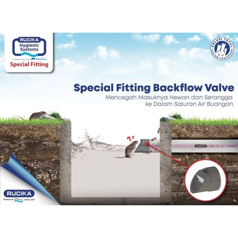 Back flow valve 3',back flow valve 4'rucika,back flow valve 6'rucika,fiting katup searah rucika