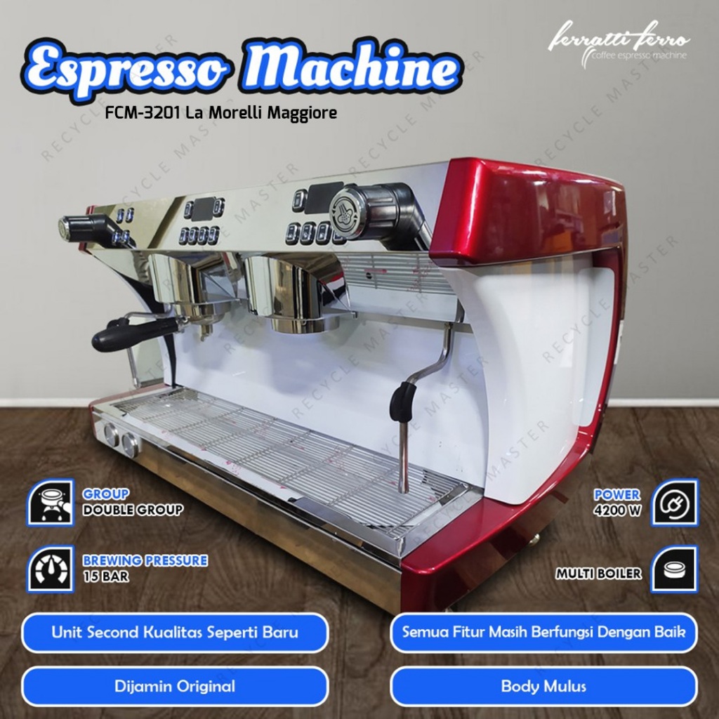 Mesin Kopi Ferratti Ferro Espresso Machine/ Coffee Maker FCM3201 Merah