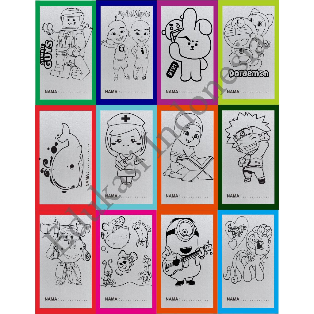 

grosir media mewarnai sterofoam isi 40 pcs 33x50 / lukis sterofom / styrofoam melukis / gabus lukis / mewarnai sterofoam / edukasi anak