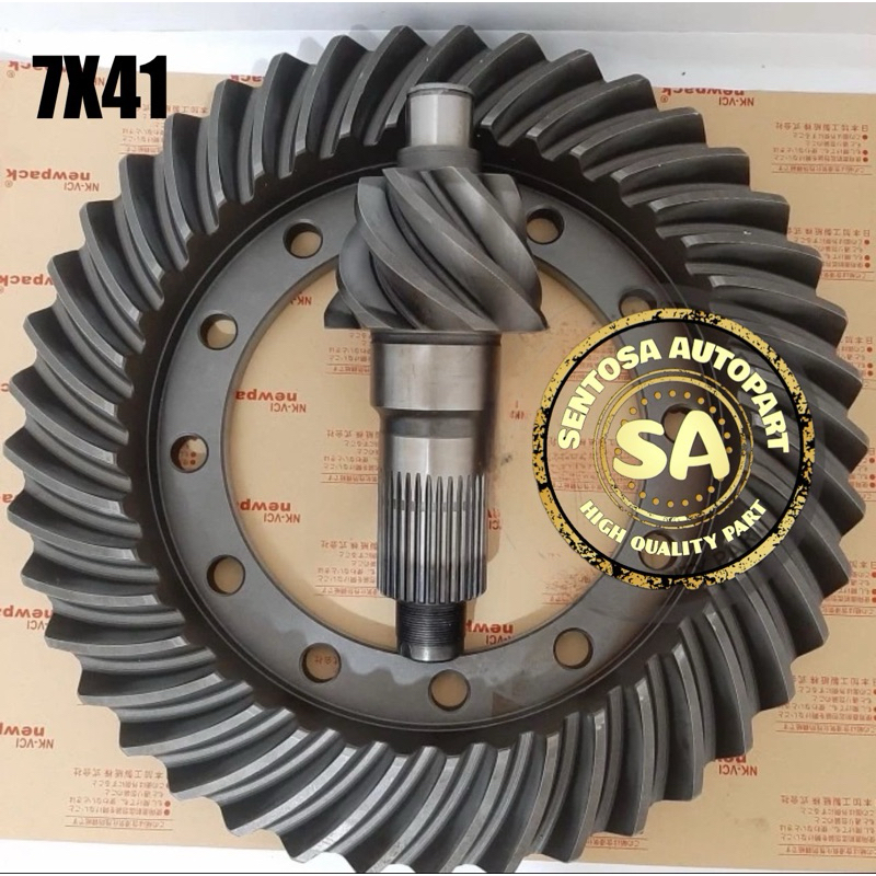 GEAR SET BELAKANG 7X41 GIGI SURI 34 HINO LOHAN CROWN WHEEL HINO LOHAN REAR RR  ( 41201-3790 )