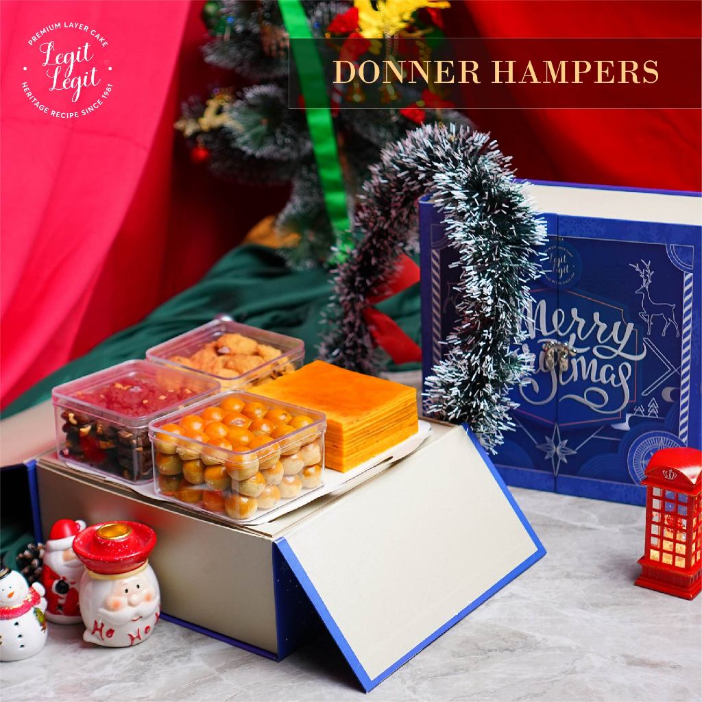 

Legit Legit Donner Hampers - Christmas Hampers | Hampers Natal | Parcel Natal | Hadiah Natal | Paket Kue