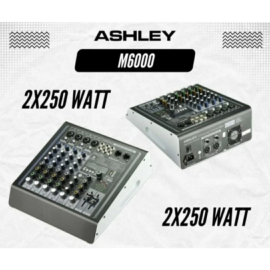 Power Mixer Ashley M6000 Ashley M 6000 Garansi Resmi Original - Ashley M6000