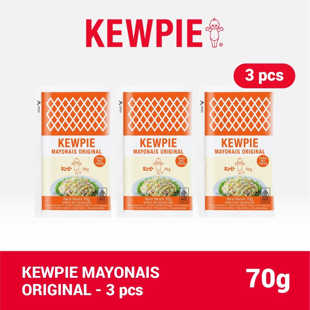

KEWPIE MAYONAIS MAYO ORIGINAL Sachet 70 g (3 pcs)