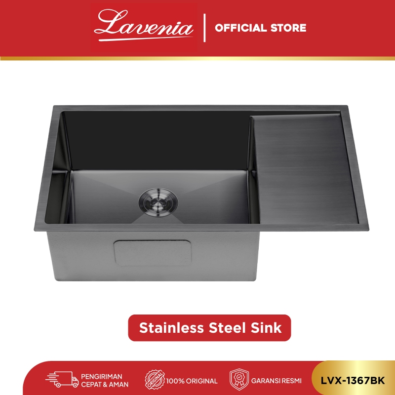 LAVENIA - Stainless Steel Sink - Stainless Steel 201 Anti Karat - LVX-1367BK