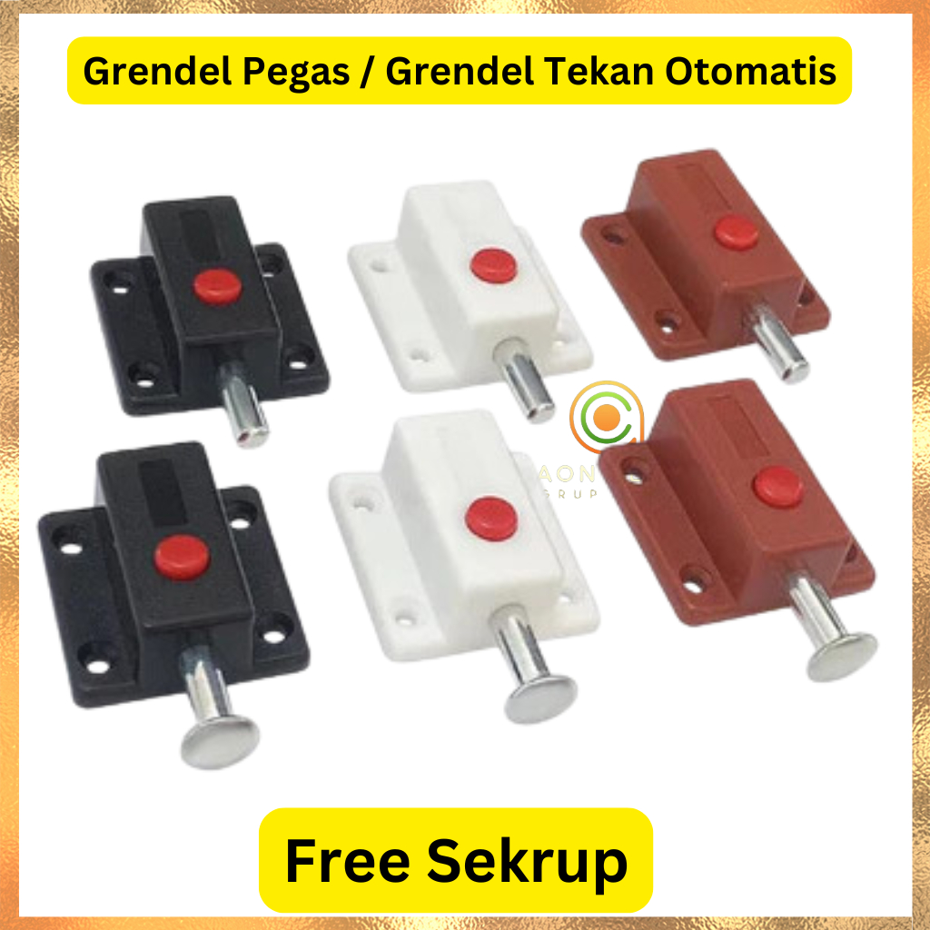 Grendel Tekan / Grendel Otomatis Slot Pintu Otomatis