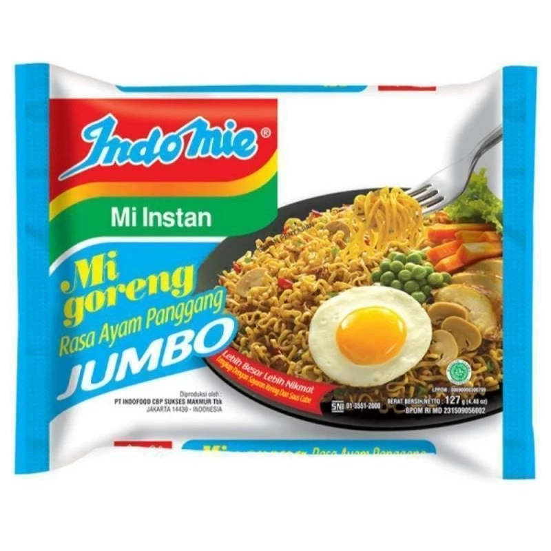 

Indomie Goreng Ayam Panggang Jumbo - Makanan Instan - Toserba Gadjah - Ekonomis XI 108