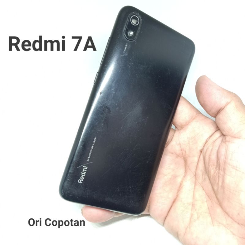 Backdoor Tutup belakang plus tombol Xiaomi Redmi 7a black Second